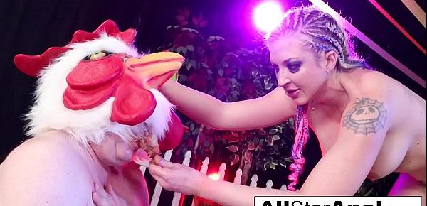  Leya Falcon feeds her BBC Anal creampie to her chicken cuck siss